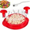 1pc, Kitchen Chicken Shredder Tool, Visible Meat Shredder Twist Chopper, Chicken Grinder With Transparent Lid And Cleaning Brush