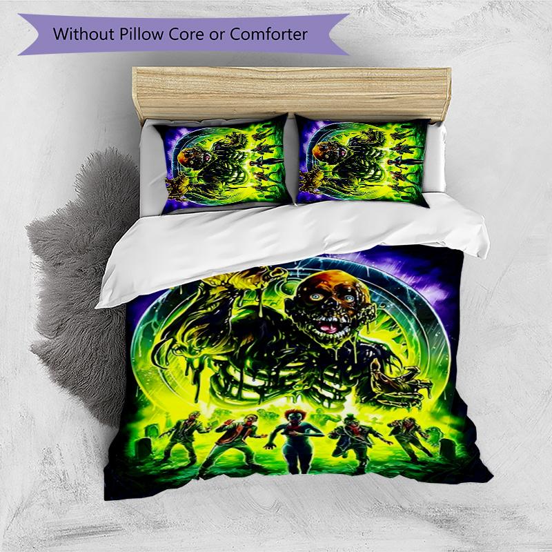 The Return of the Living Dead 3pcs Bedding Set Duvet Cover Closure Includes 1 Duvet Cover & 2 Pillowcases for All Seasons Bedroom Home Dorm Decor
