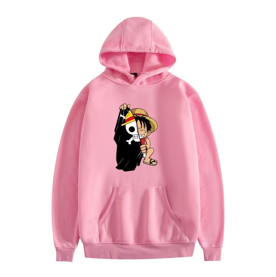 Anime peripheral printing casual hooded sweater couple