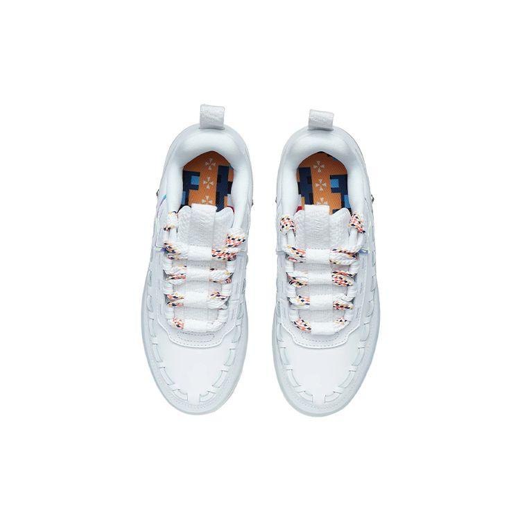 Li Ning CF Classic Casual Low-Top Skate Shoes Women Sneakers White AGCP232-16