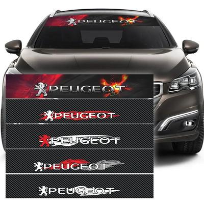 Наклейка на лобовое стекло переднего багажника автомобиля для Peugeot 206 307 308 207 3008 208 508 407 2008 306 406 408 205 4008 5008 103 106 301