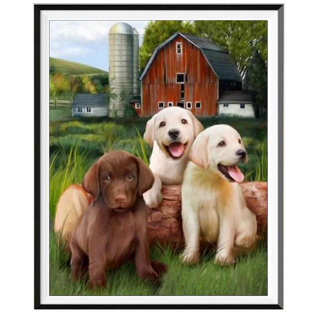 Animal 5D Diamond Painting Full Diamond Wolf Owl Tiger Round Diamond Mosaic Pattern Home Decoration Diy Handmade