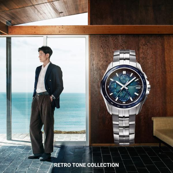 Casio Часы OCEANUS RETRO TONE Manta S7000 OCW-S7000RA-2AJF с синим циферблатом