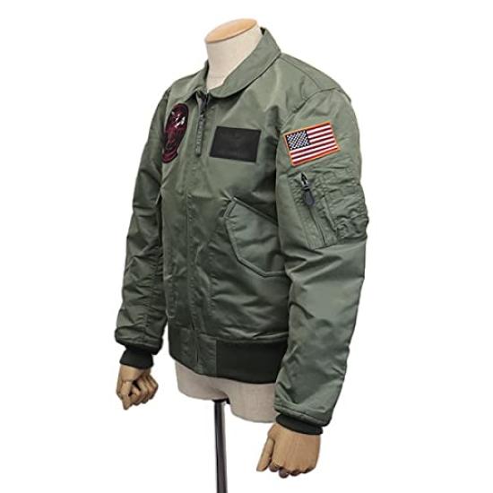 AVIREX 6102208 Top Gun Flight Medium CWU-36P VX-31 Jacket, 73SAGE,