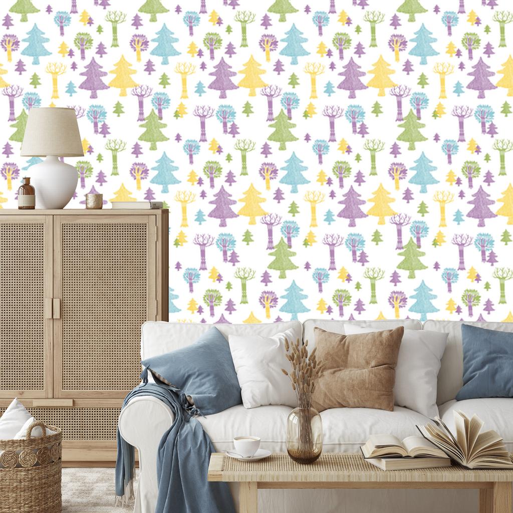Forest and trees wallpaper for living room and bedroom 50x1000