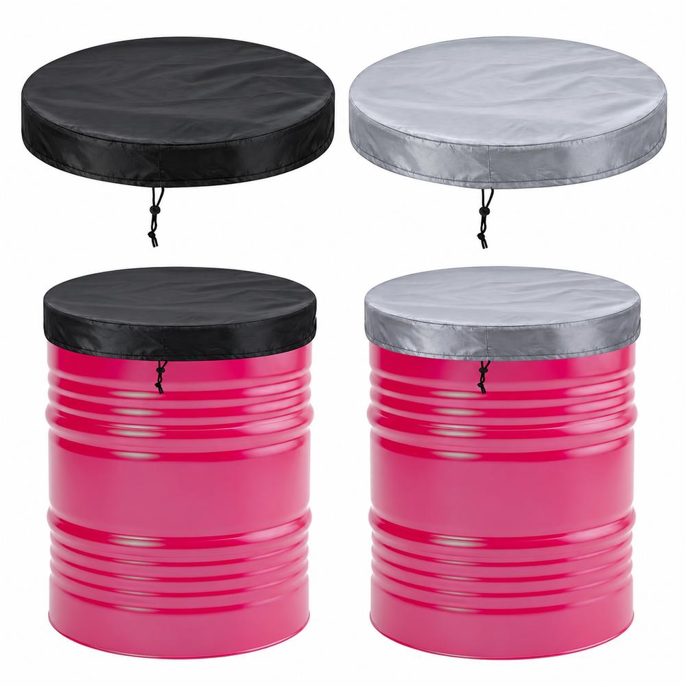 210D Oxford Cloth Rain Barrel Lid Cover Trash Can Cover For Water Barrel Trash Can