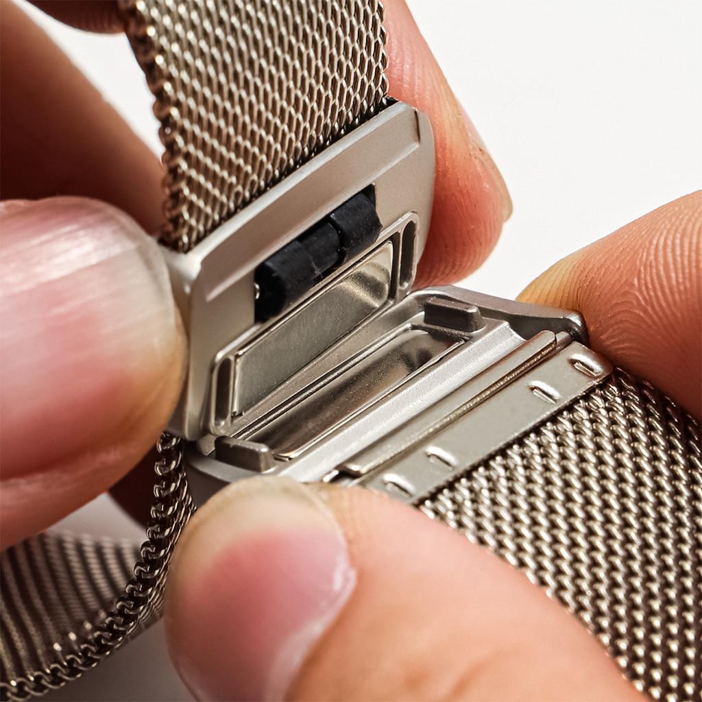 Магнитный ремешок для Huawei Watch 5 4 GT5 5Pro GT4 3/4Pro GT3 46мм 22мм Металлический сетчатый браслет для Samsung Galaxy3 45мм Gear S4