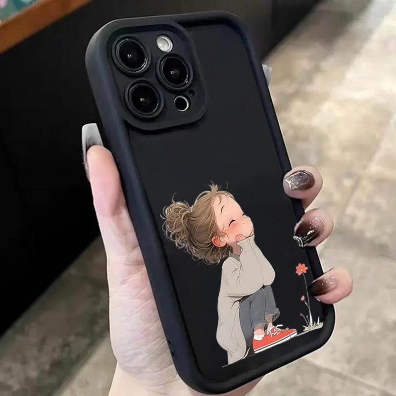 Minimalist Print of an Angry Girl Case For Xiaomi Redmi 14C Cases Redmi 13C 12C Redmi Note 14 Pro Plus 5G 13 12S 12 11 10 Cover