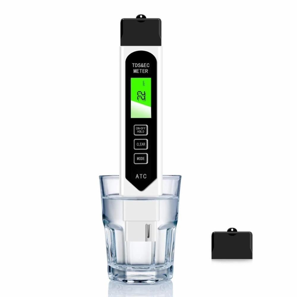 TDS Digital Water Quality Tester, a professional and accurate 4-in-1 TDS, temperature, and conductivity meter, 0-9990ppm (5 pieces)