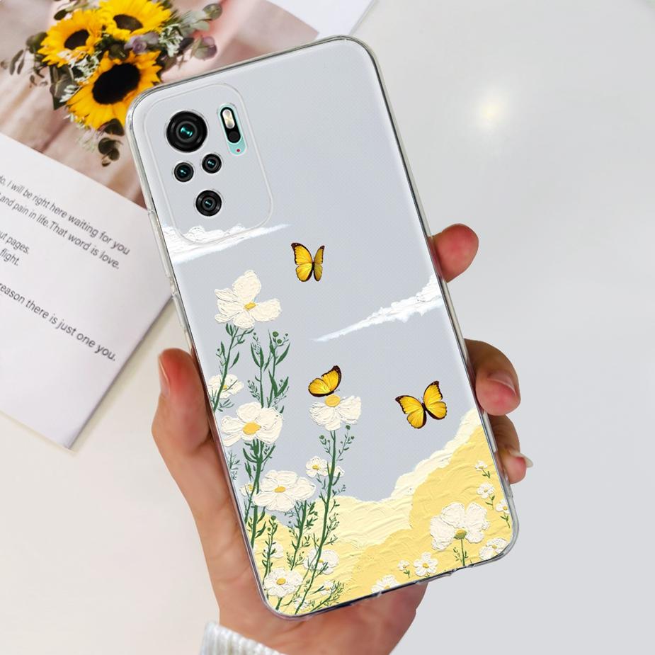 Для Xiaomi Redmi Note 10 4G Чехол Redmi Note 10S Роскошный Расписной Чехол-Крышка Для Xiaomi Redmi Note 10 Pro Max Note10 S Мягкие Fundas