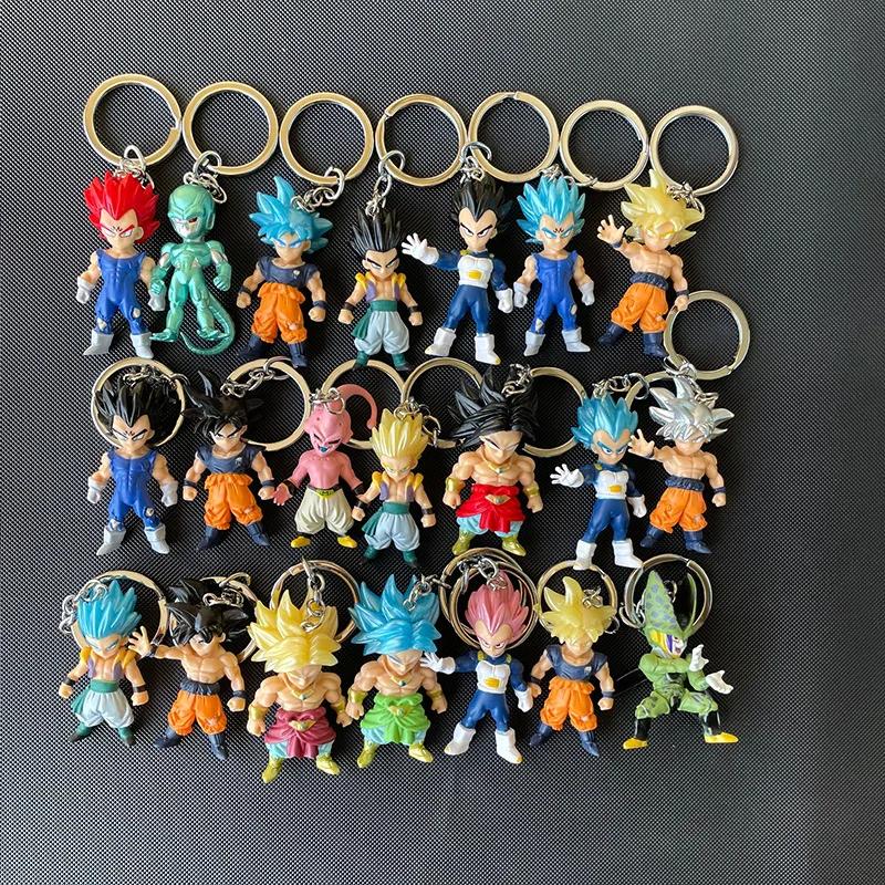 Dragon Ball Сон Гоку Мини Милый Каваии Брелок Фигурка Действия Модель Аниме Мультяшный Сумка Кукла Подвеска Фигурка Игрушки Подарок 1 шт Случайный