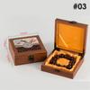 Wooden Buddha Bead Bracelet Jewelry Storage Box Necklace Pendant Ring Box Jewelry Jade Packaging Display Gift Jewelry Box