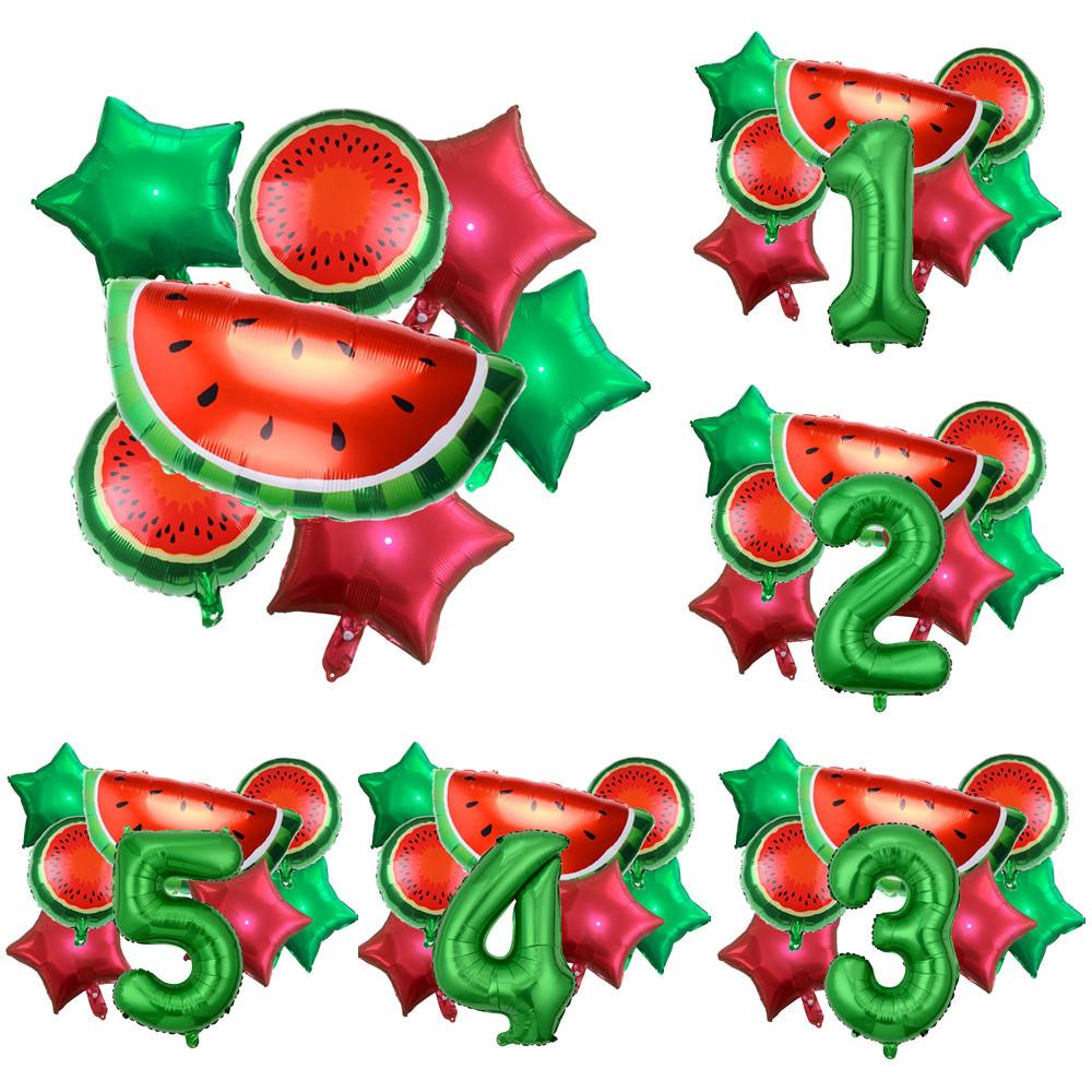Summer Fruit Themed Aluminum Film Balloon Watermelon Birthday Balloon Party Atmosphere Decoration