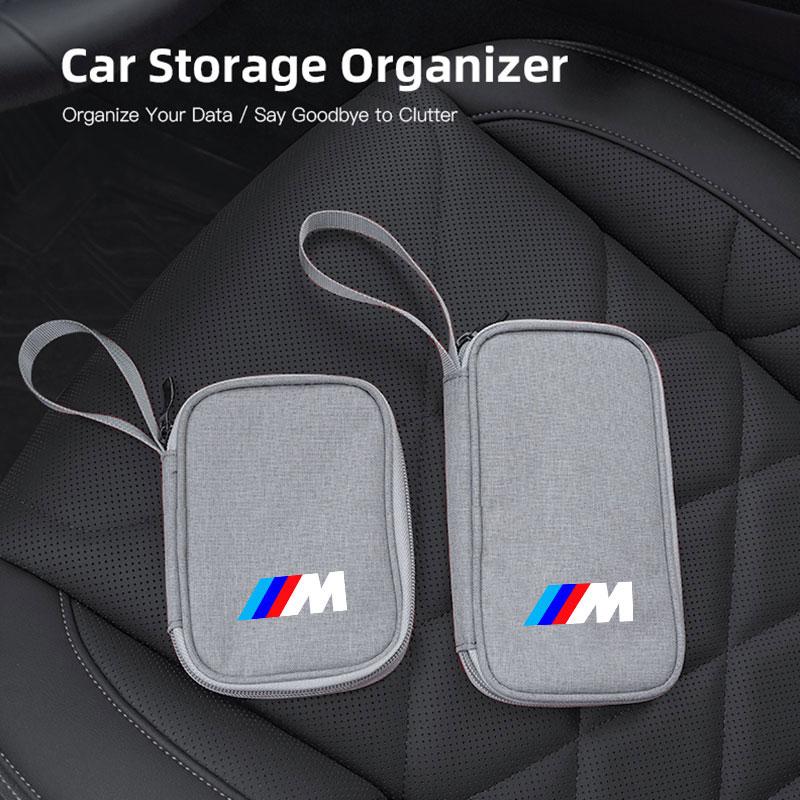 BBKN7 Для BMW M Performance E46 E90 Автомобильный декоративный орнамент Мини-технология маленький инструмент портативный чехол зарядное устройство USB-флешка сумка на молнии