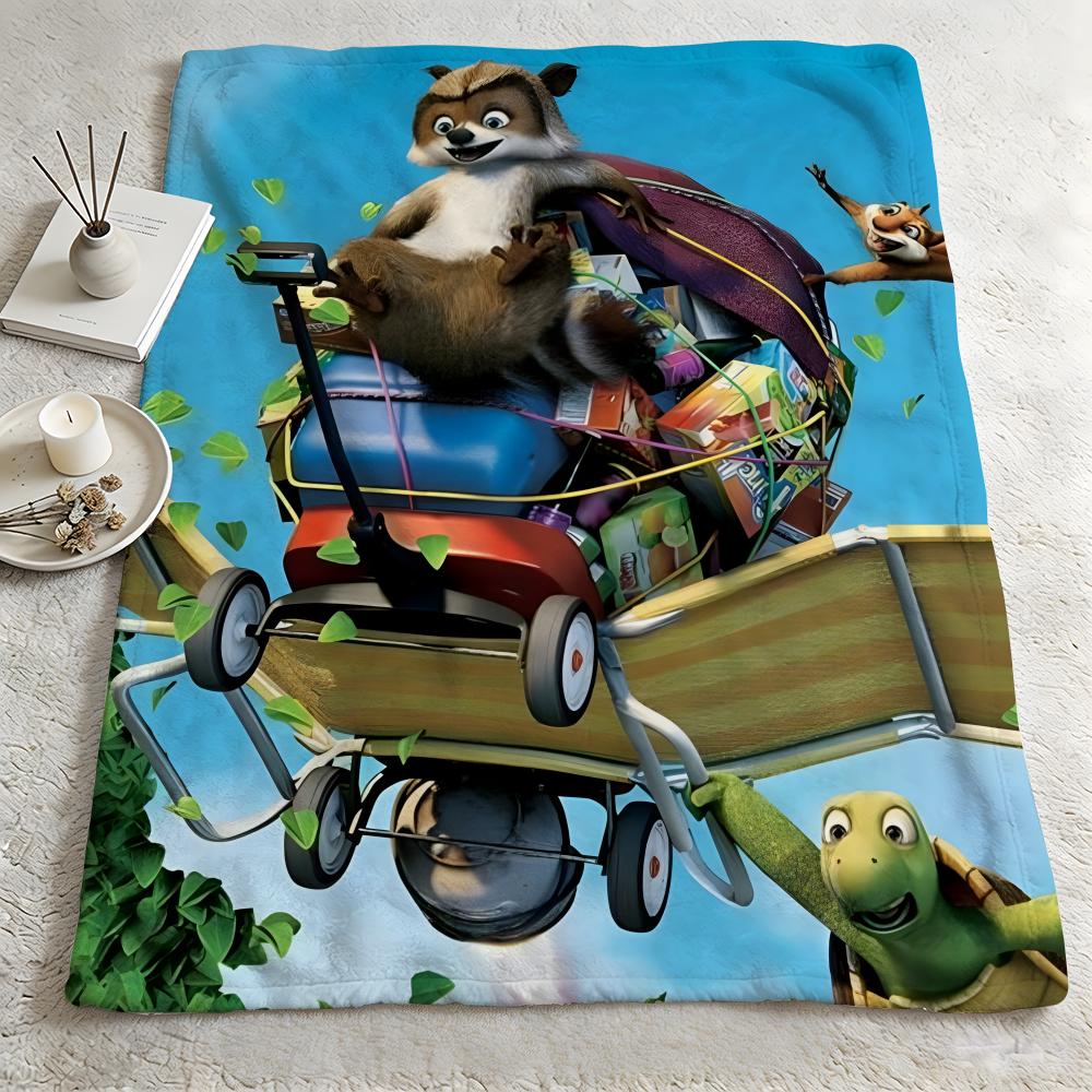 movie TThe Nut Jobj Throw Warm Soft Flannel Blanket Multiuse for Sofa Bed Camping Travel Nap