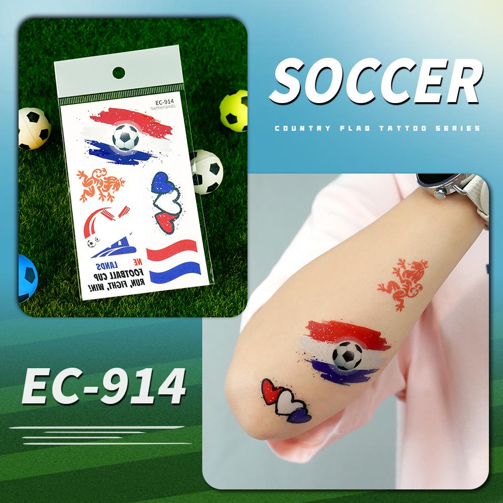 2026 World Cup USA Canada Mexico National Flag Water Transfer Face Tattoos