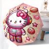 1pc Hello Kitty Astronaut Space Adventure Umbrella with Plastic Handle,Suitable for All Seasons Home Travel Outdoor UmbrellaSanlio521