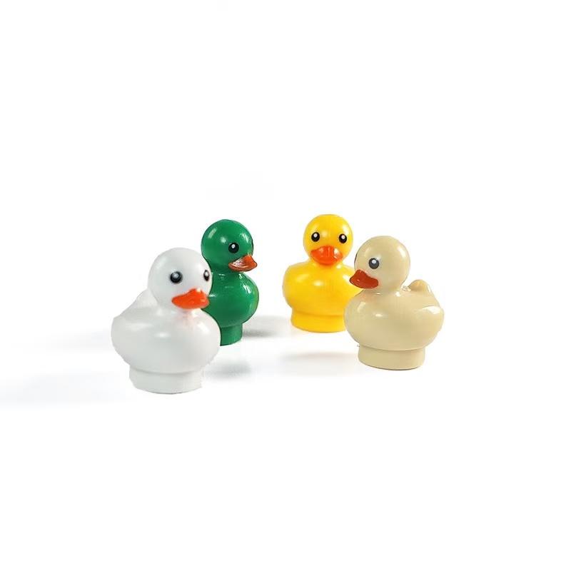 Cute Duck Pool Building Blocks Toy Set Creative Small Animals, Plants & Pool Building Blocks Home Decoration & Gift