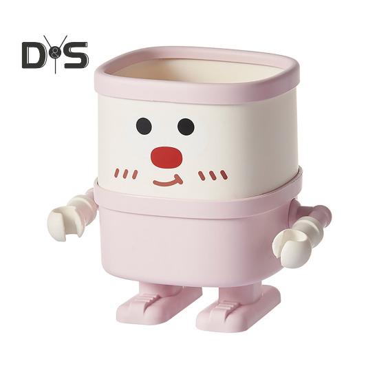 Настольный держатель для ручек, мультяшный стаканчик для хранения карандашей, многофункциональный органайзер для кистей для макияжа для домашнего офиса, школы, класса