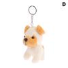 Cute Wolfhound Plush Toy Wolf Dog Pendant Stuffed Doll Keychain Car Bag Decor