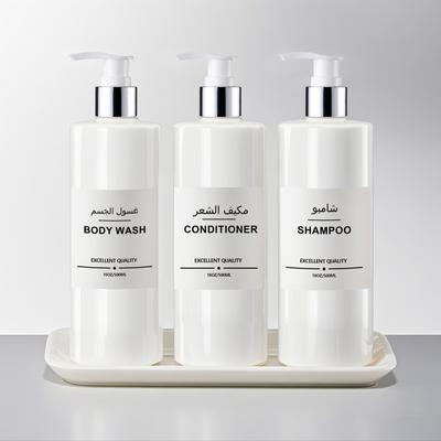 500 мл шампунь гель для душа кондиционер дозатор бутылка с этикеткой/лоток ванная комната многоразовый шампунь контейнер для мыла