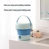 Compact Folding Mini Washing Machine for Students - Perfect for Underwear and Socks.