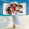 Chrismas Fashion Beach Towel: Ideal for Summer Adventures Soft, absorbent and quick drying suitable for swimming and bathing