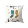 Christmas Theme Christmas Decoration Printing Pattern Cushion Cover Home Living Room Sofa Decoration Pillow Pillow Cover