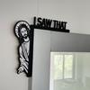 Door Frame Decor Wood Funny Door Sign Jesus I Saw That Frame Corner Ornament for Home Wall Furniture Adult Sex Wear