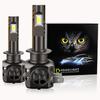 Автомобильные фары H1 Супер яркая лампа фары с охлаждающим вентилятором 6500K Белый противотуманный свет Супер яркий ближний свет Дальний свет Канселлер Мгновенный старт Автомобиль