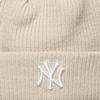 New Era Wmns Double Pom Beanie New York Yankees Hat, Womens beige Cap