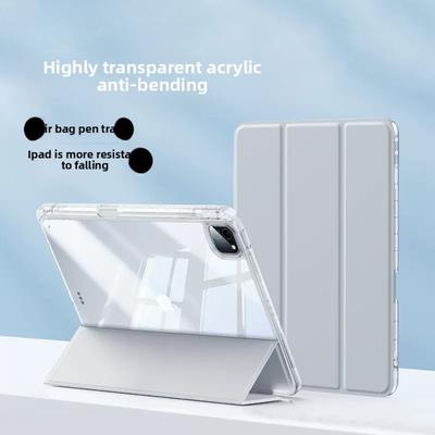 Чехол для iPad Air 4 Pro 11 Pencil Holder 97, прозрачный, Huawei Acrylic 104, защитный чехол Tri Fold