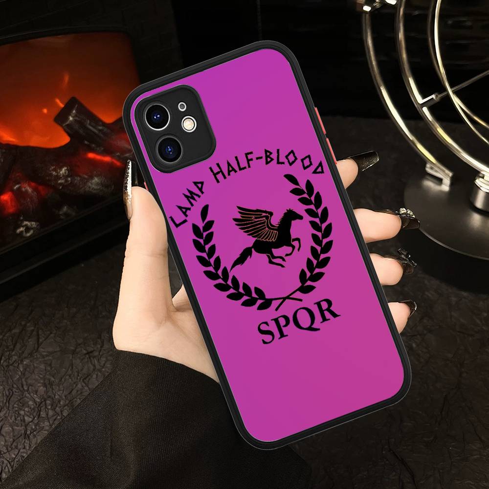 Camp Half-Blood Matte Translucent Phone Case For Iphone 16 ProMax 15 14 13 12 11 X XS PRO Plus