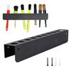 Detailing Brush Holder 10 Holes Wall Mount Car Detailing Brush Organizer Heavy Duty Detailing Brush Rack for Garage Workshop Storage And Organization