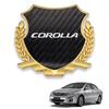 Металлическая наклейка на автомобиль Corolla, совместимая с Corolla и W COROLLA, наклейка с логотипом автомобиля, декоративная наклейка, эмблема из волокна, эмблема, X, G, комплектации, наклейка, (углерод