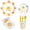 Sun Birthday Party Theme Tableware Disposable Paper Plate Paper Cup Paper Towel Baby Shower Party Decoration Set