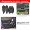 For Renault Megane 3 Car Interior Door Armrest Panel Door Guards Microfiber Leather Cover Trim Inner Accessories