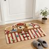 Мультяшный животный приветственный коврик для двери Милый кот собака медведь Входной коврик Нескользящий Впитывающий коврик для пола для ванной комнаты спальни кухни дверного проема