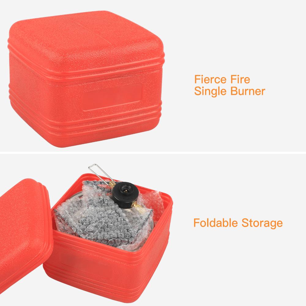 6000W Windproof Camping Gas Stove Folding Camping Gas Burner for Camping Hiking Travel