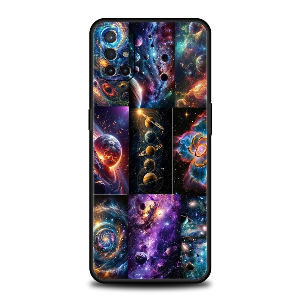 Phone Case For Oneplus 13R 13 12 10T 11 R10 Nord N100 N200 N10 9 9R CE 2 3 Z Pro Lite 5G Soft TPU Cover Universe Starry Sky Moon