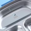 Lunch Box With Fork Compartment Reusable Leakproof Stainless Steel Bento Box for Adults Kids School Office