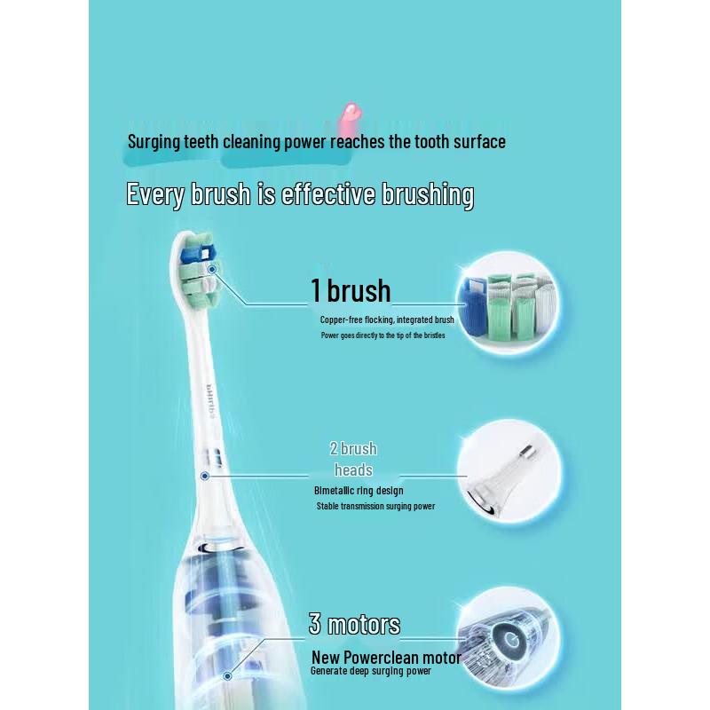 Philips Звуковая электрическая зубная щетка DiamondClean 3 Series - Лимитированная серия Lily, штепсель CN (адаптер в комплекте)