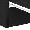 Nightstands (2 pcs) Black Oak Finish 38 x 35 x 55 cm Engineered Wood