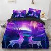 3D Animal Duvet Cover Microfiber Wolf Fox Elk Bedding Set Wild Animals Comforter Cover King Queen For Teen Adults Bedroom Decor