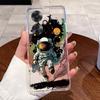Casing For OPPO Reno 11F 11A 5G CPH2603 Case Aesthetic Cute Cat Cartoon Soft Silicone Back Cover Transparent Phone Case Bumper