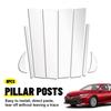 8x For Camry Toyota 2018-2024 Polycarbonate Chrome Pillar Post Trims Covers Set