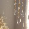 Crystal Prisms Light Catcher Windchimes Hexagon Wind Chime Garden Decor Hanging Window Ornament Chandelier Home Decoration