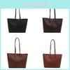 Stylish And Trendy Large Pu Tote Bag For Women In Black Coffee Yellow Brown And Red Colors