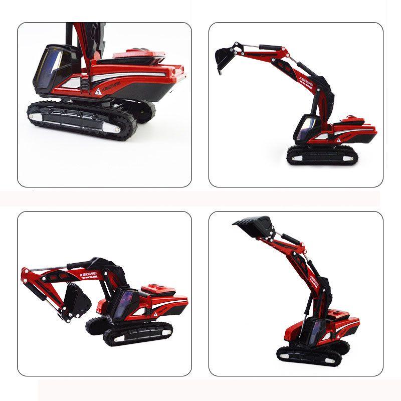 Премиальные игрушечные экскаваторы из литого сплава 187 с классическим инженерным дизайном