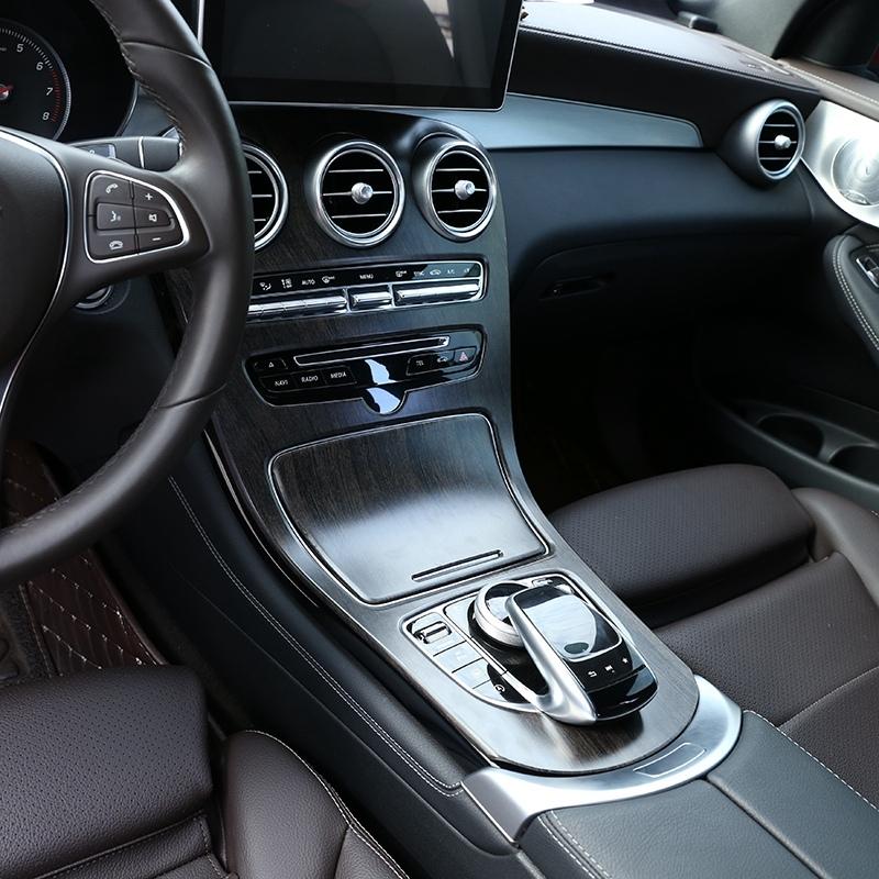 N61R-Car ABS Center Console Panel Decoration Cover Trim For Mercedes Benz C Class W205 GLC X253